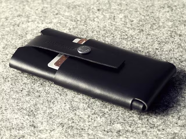 Charbonize Leather iPhone 6 Wallet Case_3