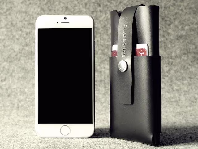 Charbonize Leather iPhone 6 Wallet Case_4