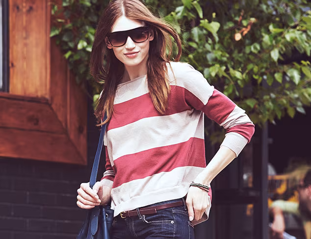 Cotton Addiction Rugby Stripe Pullover