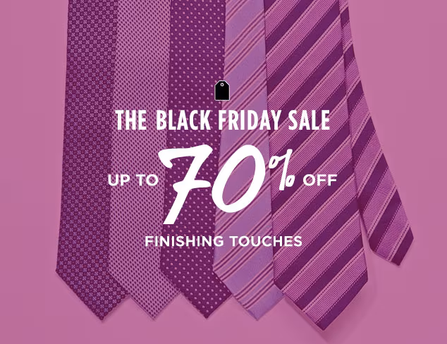 Up to 70% Off: Finishing Touches at MYHABIT