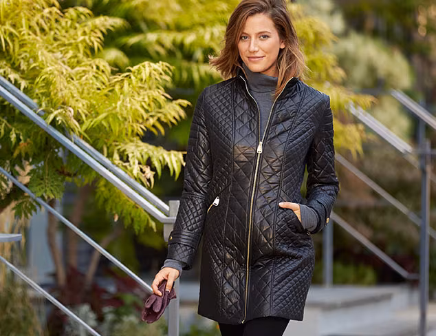 Via Spiga Diamond Quilted Jacket