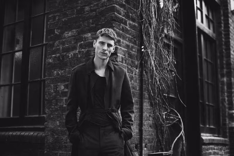 Burberry XO Barneys New York Tuxedo-Stripe Trousers