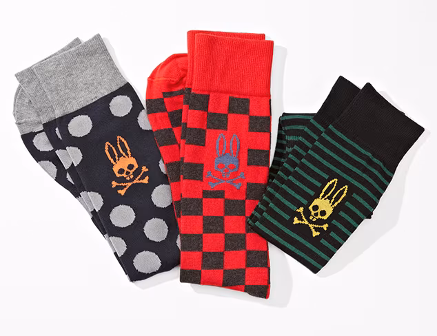 Gifts for Him: Psycho Bunny Socks at MYHABIT