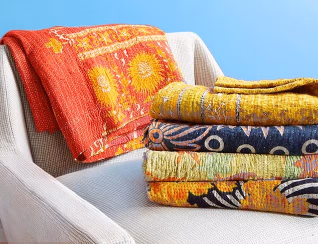 Kantha Throws at MYHABIT