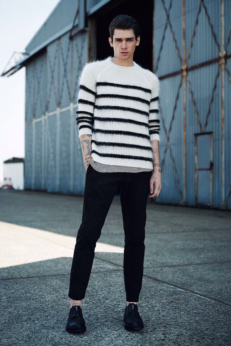 AllSaints Breton Crew Sweater