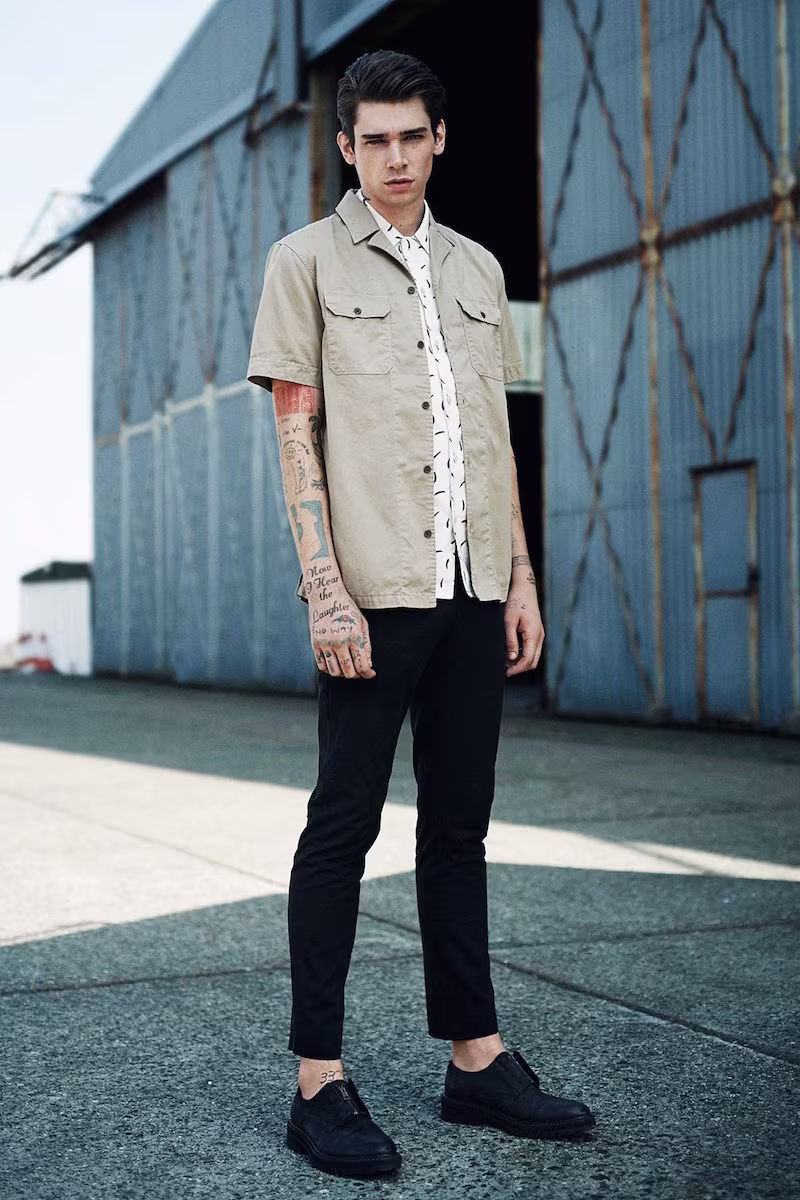 AllSaints Haze Sleeved Shirt