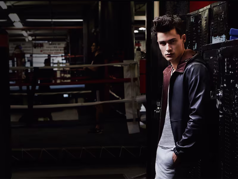 Vince Hooded Reversible Leather Jacket