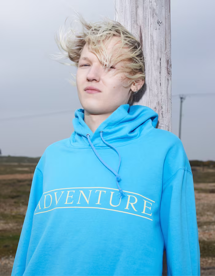 Undercover Turquoise Oversized 'Adventure' Hoodie