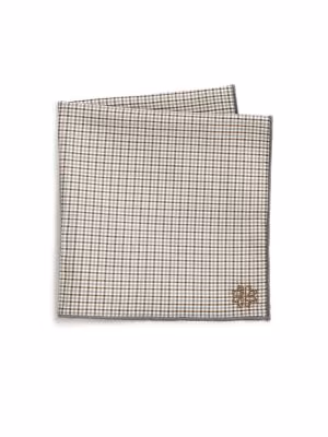 hook + ALBERT Plaid Cotton Pocket Square