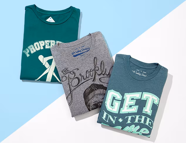 Sports-Inspired Tees feat. 7th Inning Stretch at MYHABIT