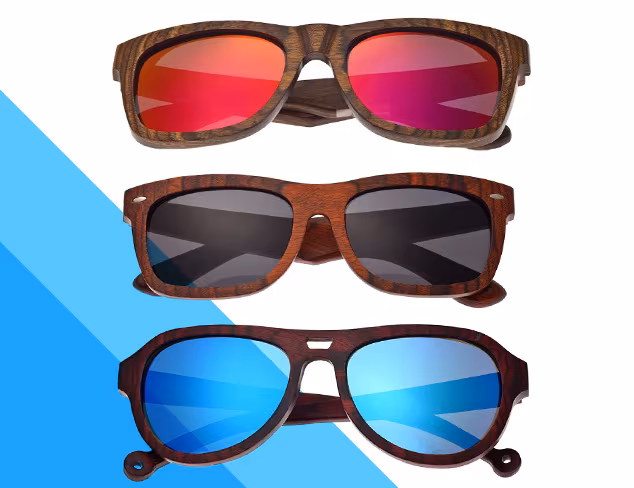 Earth Wood Sunglasses at MYHABIT