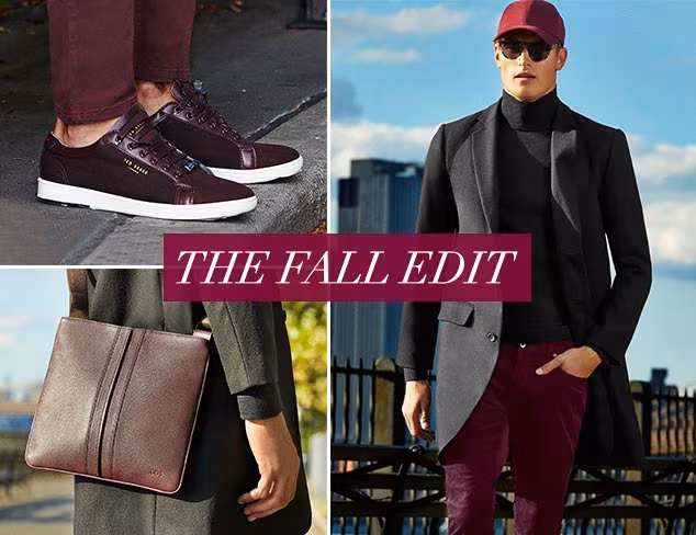 The Fall Edit Burgundy, Grey & Black at MYHABIT