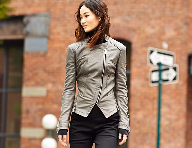 DL2 Zip Moto Leather Jacket