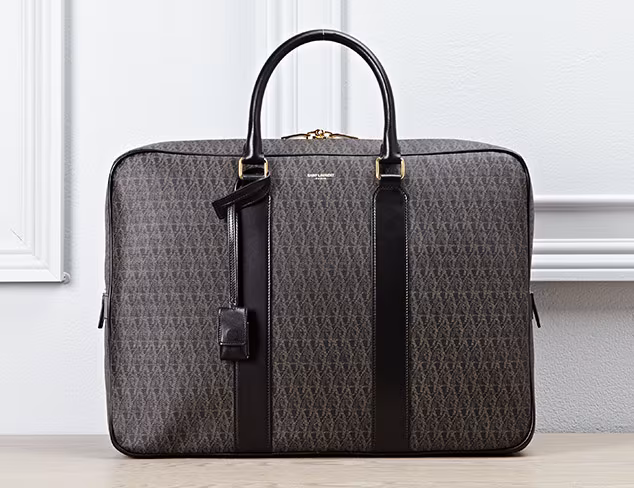 Saint Laurent toile Monogram Briefcase