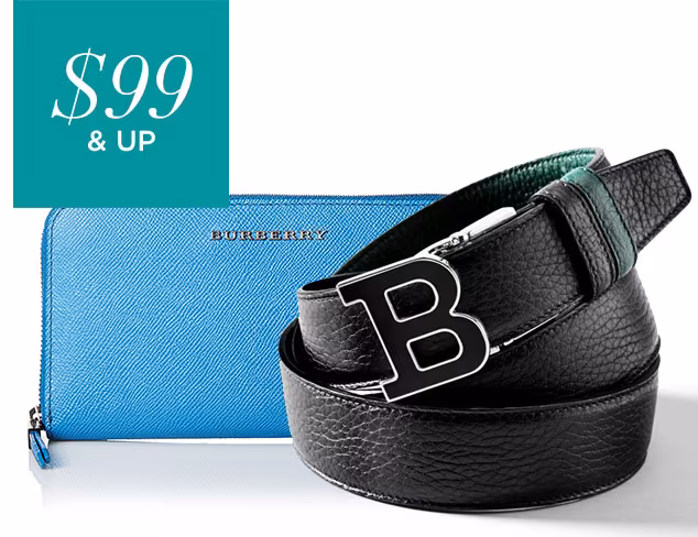 $99 & Up Designer Wallets & Belts at MYHABIT