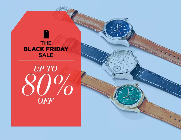 Up to 80 Off Watches & More at MYHABIT