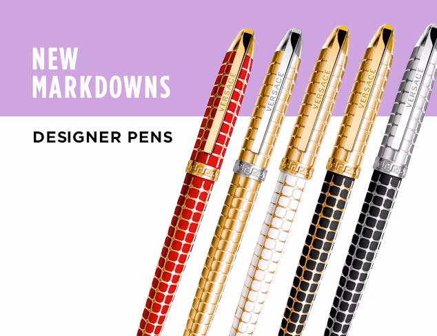 New Markdowns Designer Pens feat. Versace at MYHABIT