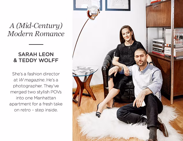 Mid-Century Modern Romance Inside A Fashion Power Couple's Home at MYHABIT