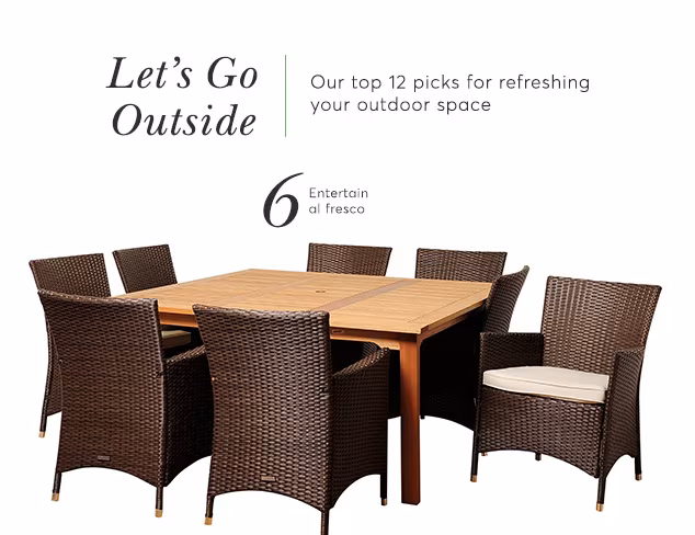 #6 Outdoor Dining Sets at MYHABIT