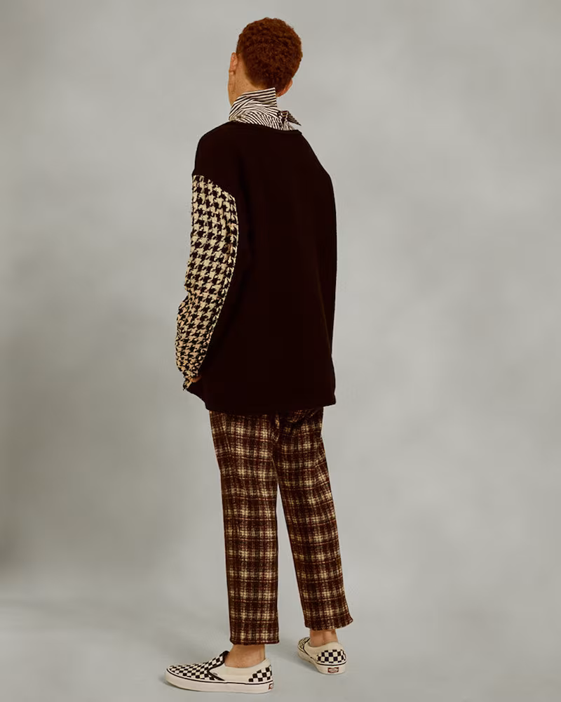 J.W. Anderson Gingham Contrast Stripe Shirt