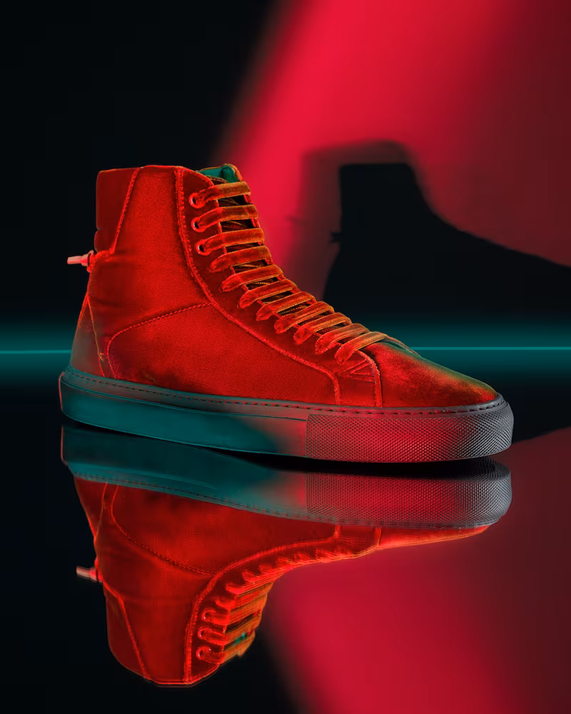 Givenchy Knots Urban High Velvet Sneakers