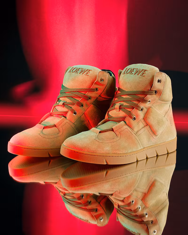 Loewe Suede High Sneakers