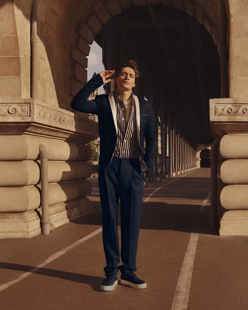 Haider Ackermann Obai Satin-Lapel Wool Dinner Jacket
