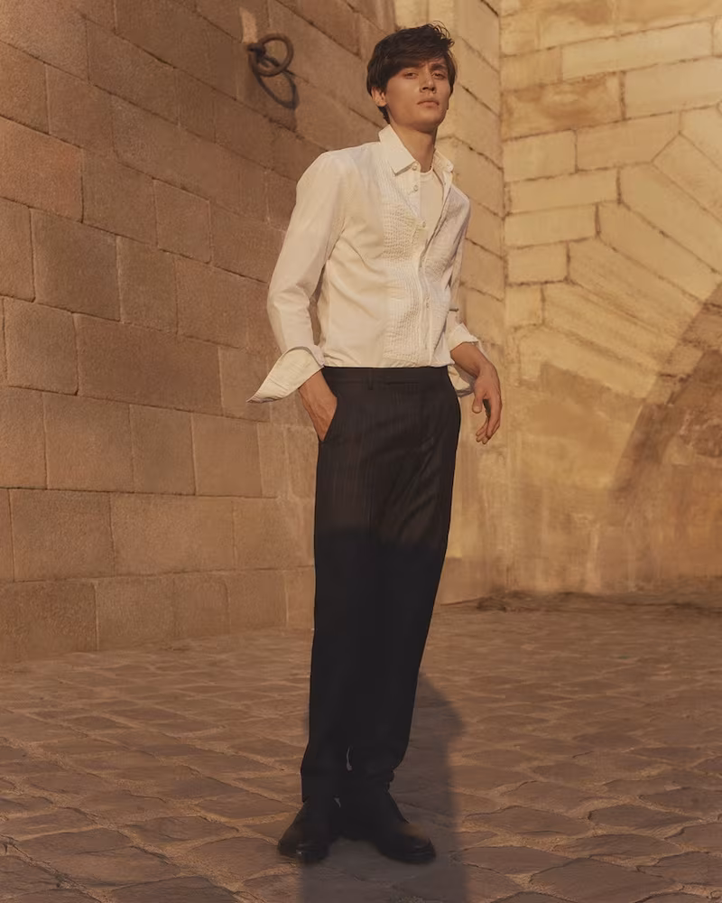 Maison Margiela Pin-Striped Trousers