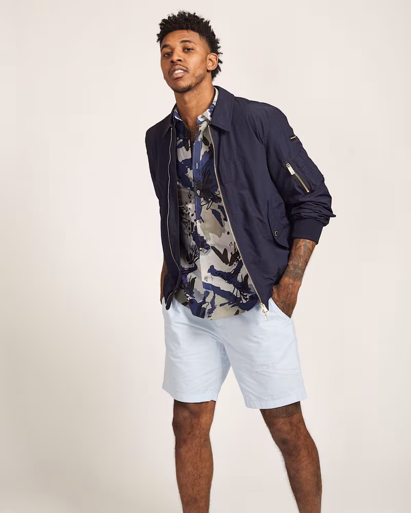 Burberry Seersucker Blouson Jacket