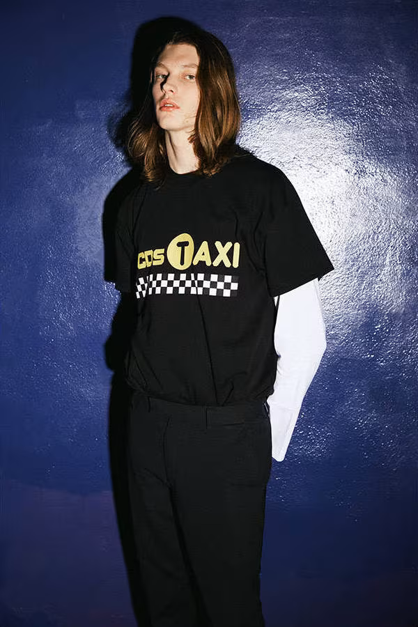 GCDS Taxi Printed Cotton Jersey T-Shirt
