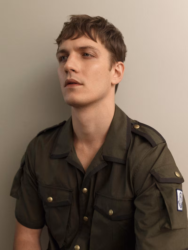 Moncler Gamme Bleu Grosgrain-Trimmed Short-Sleeved Shirt