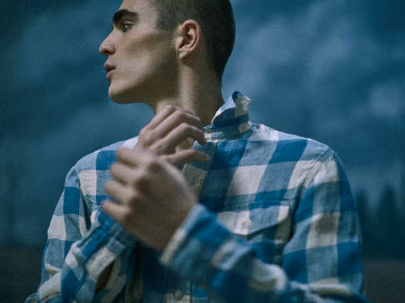 RRL Farrell Plaid Flannel Workshirt