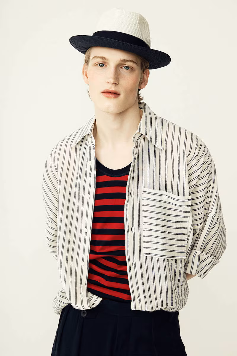 Vivienne Westwood Striped Cotton & Linen Canvas Shirt