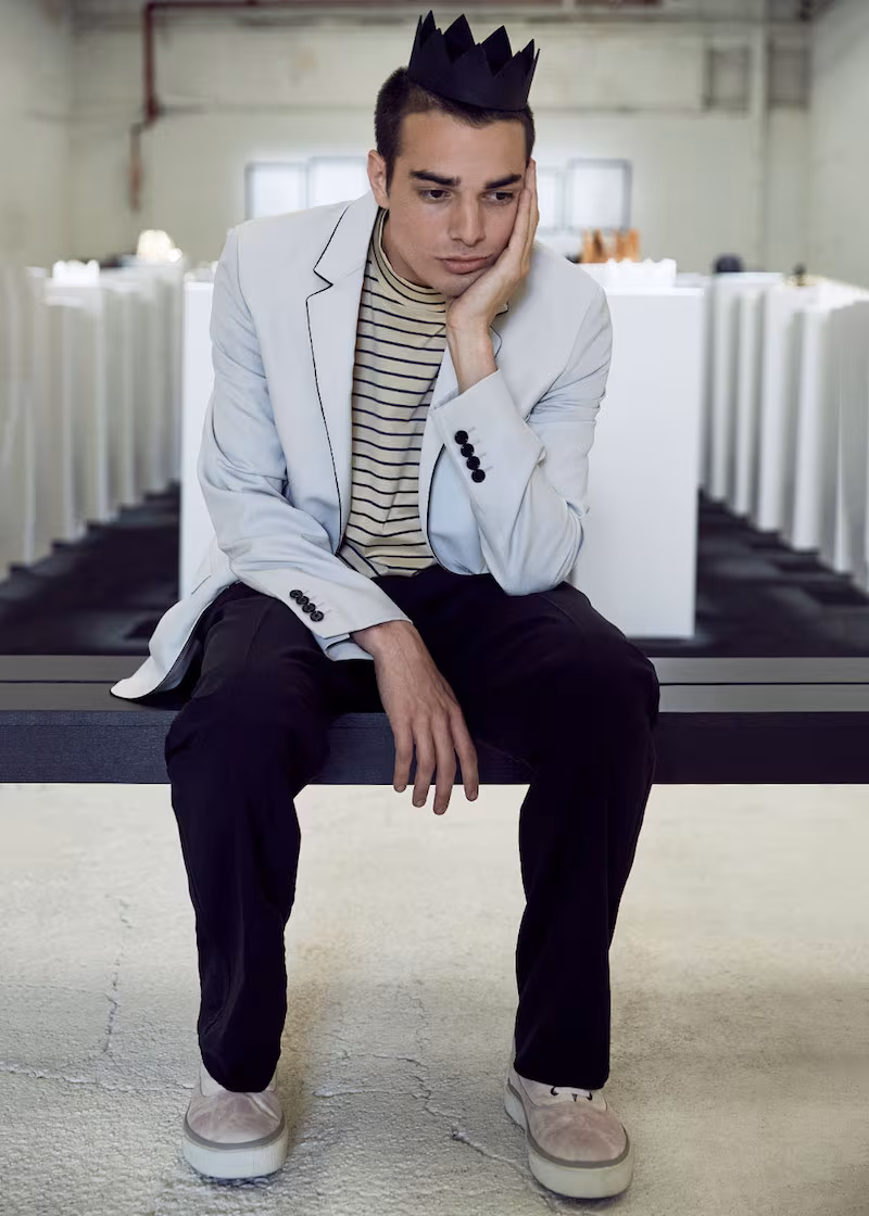 Lanvin Evening Silk Piping Blazer