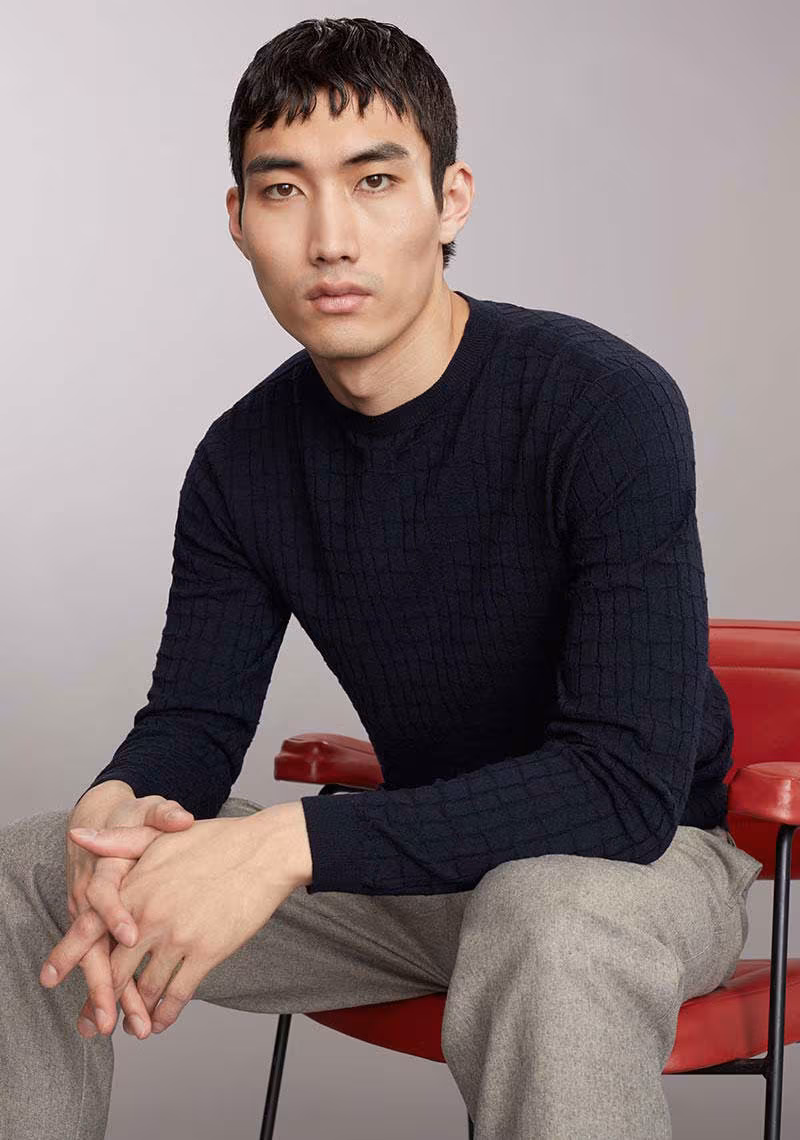 Giorgio Armani Relaxed-Fit Wool-Blend Trousers