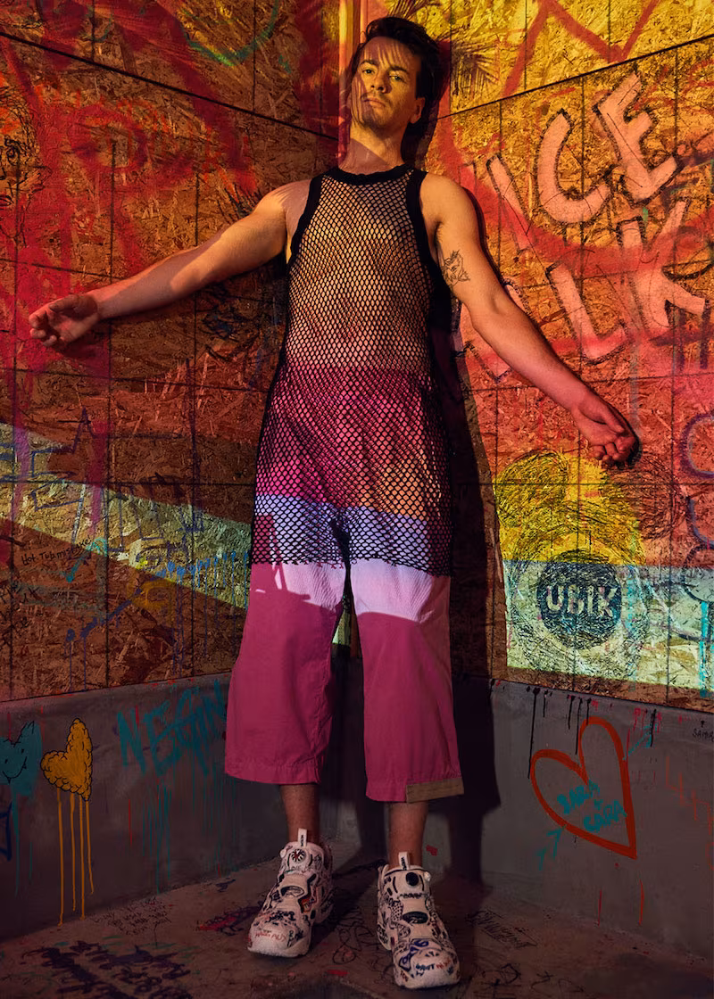 Sacai Fishnet Tank