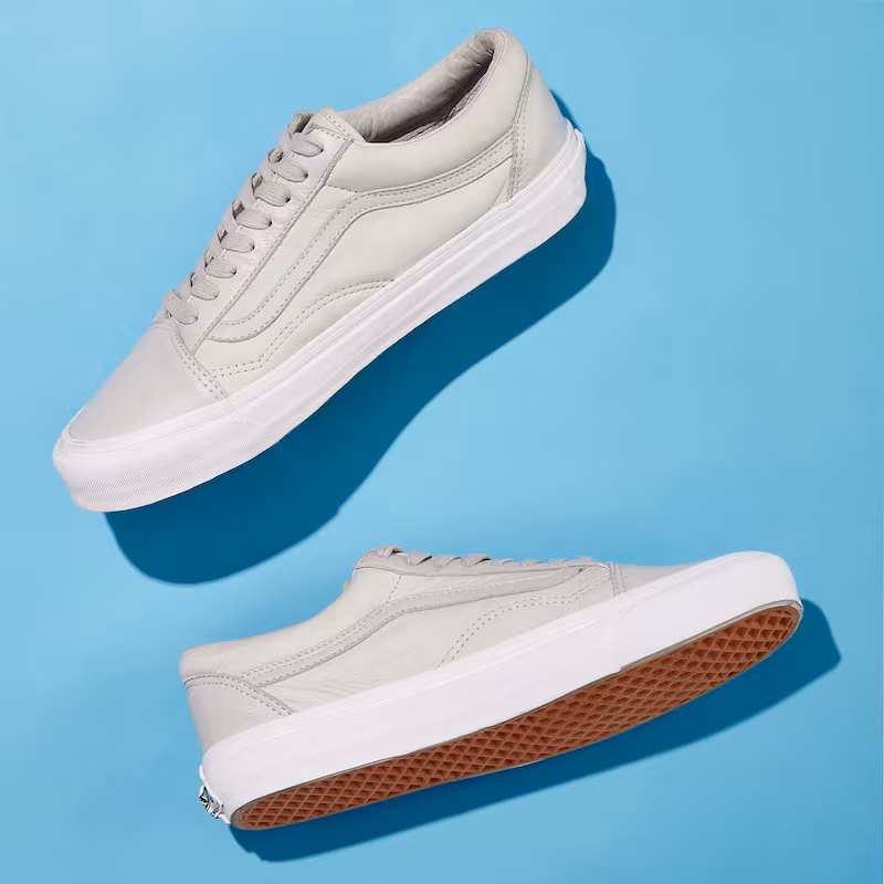 BNY Sole Series x Vans OG Old Skool Nubuck & Leather Sneakers in Gray