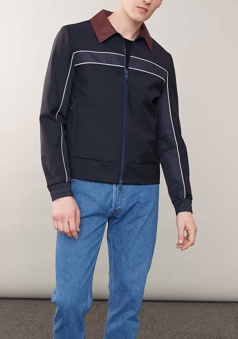 Valentino Contrast-Collar Wool And Mohair-Blend Jacket