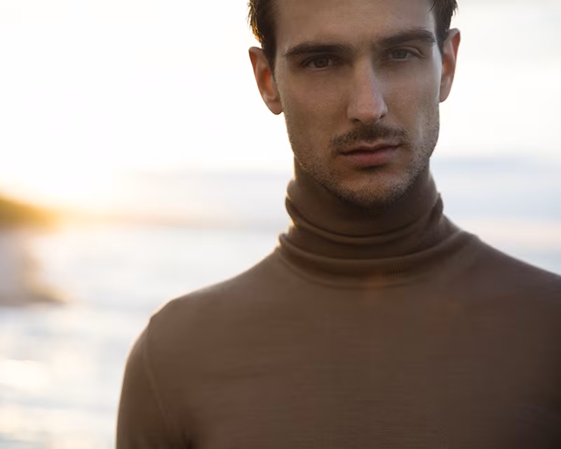 Z Zegna Extrafine Merino Wool Knit Turtle Neck