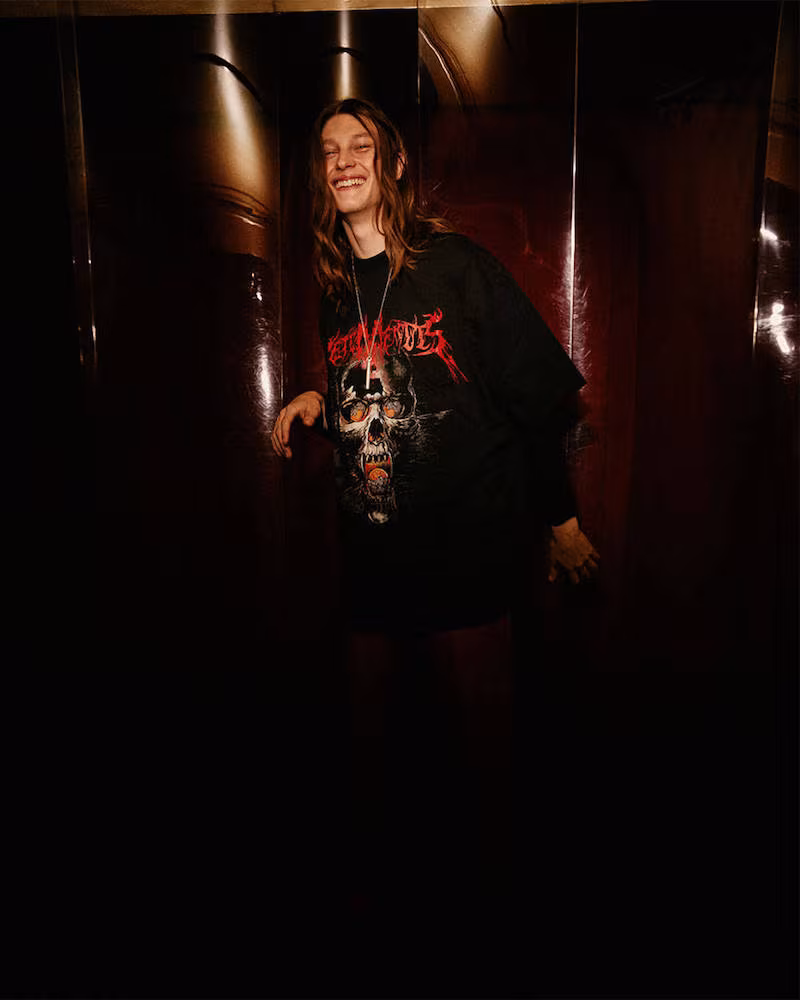 Vetements Heavy Metal Oversized Jersey T-Shirt
