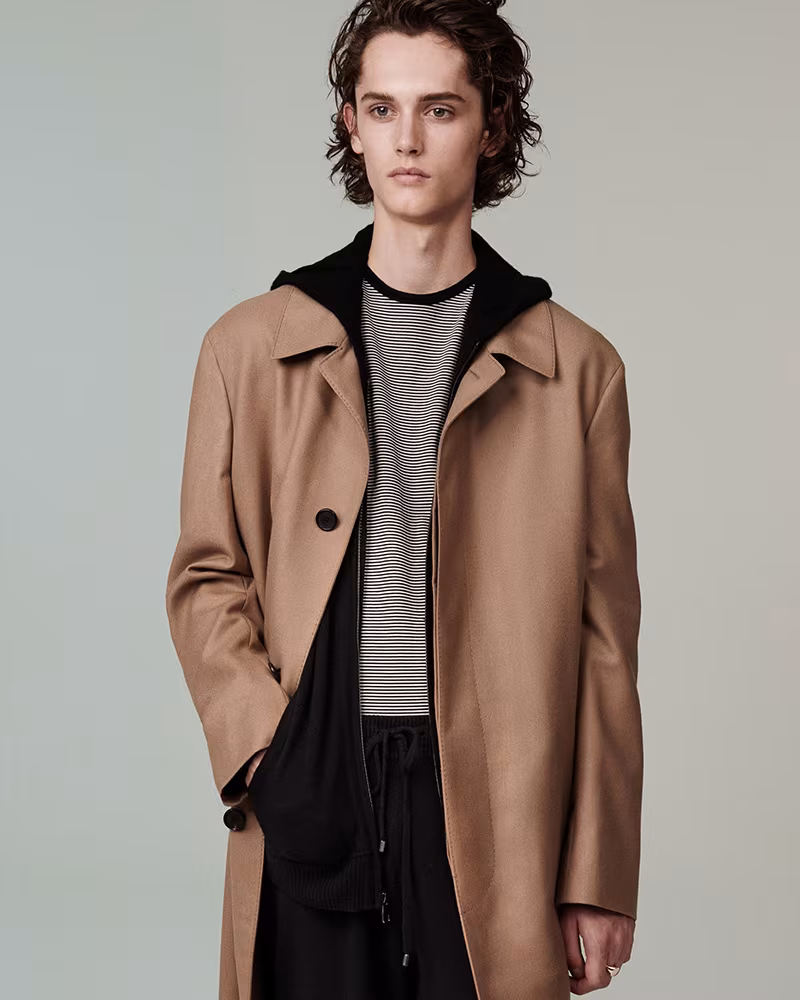 Barneys New York Cashmere Zip-Front Hoodie
