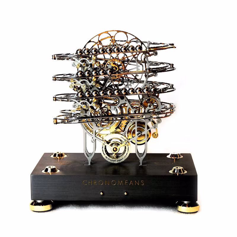 Chronomeans Rolling Ball Clock by ABRASAX Design Group