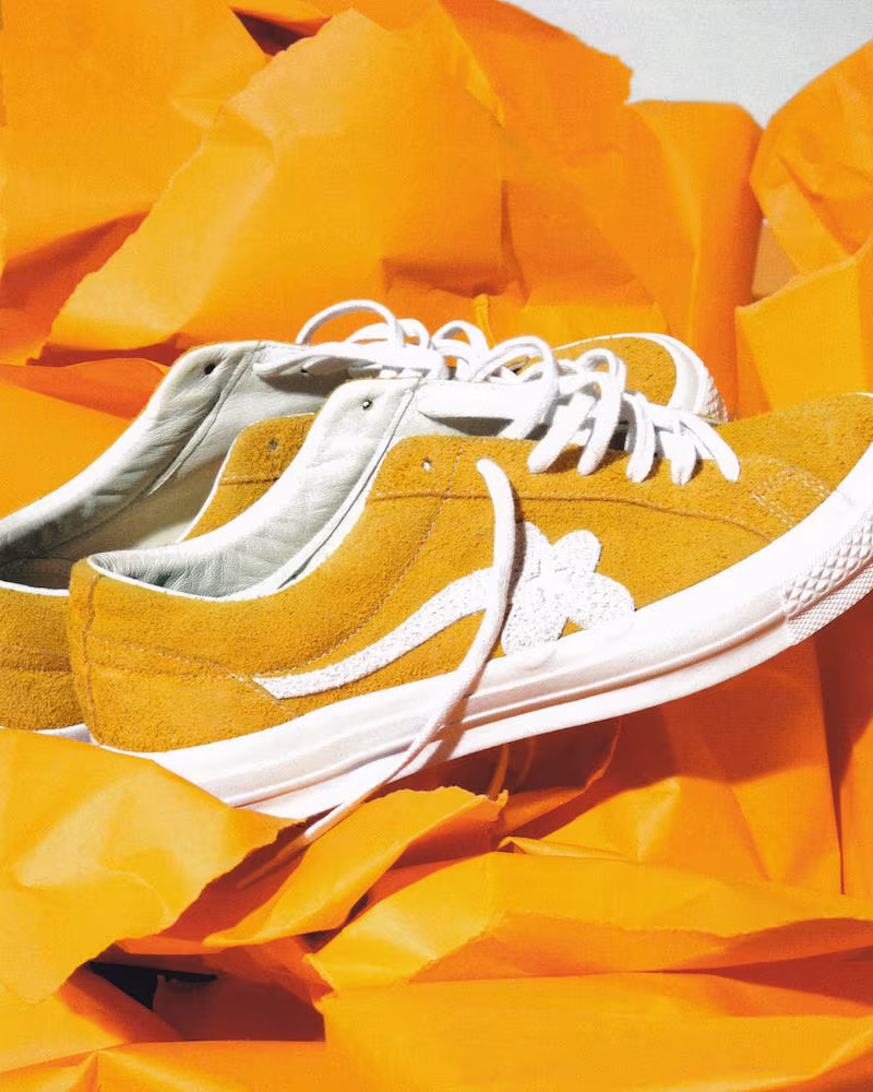 Converse x Tyler, The Creator Golf le Fleur* Suede Low Top Sneaker in Solar Power