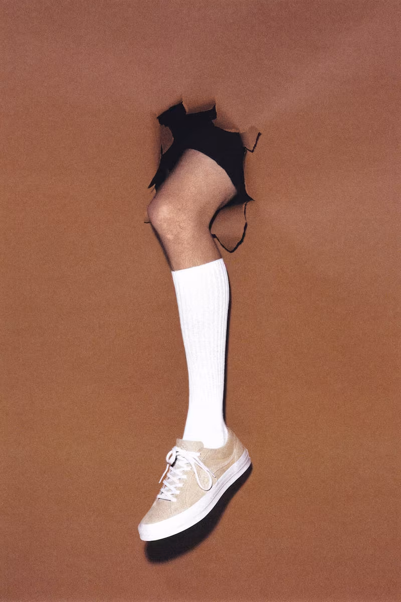 Converse x Tyler, The Creator Golf le Fleur* Suede Low Top Sneaker in Vanilla