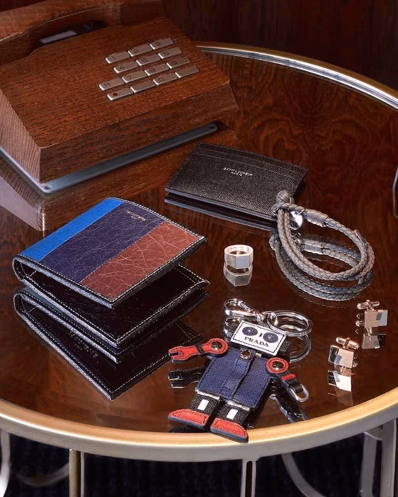 Balenciaga Bazar Bi-Fold Leather Wallet